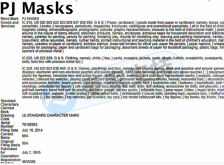 頻繁維權！GBC代理PJ Masks蒙面睡衣俠發案，已批準TRO臨時禁止令！相關賣家注意，這些卡通人物已有版權！