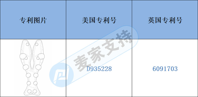 跨境電商侵權預警——注意排查，小龍蝦鉗子頸椎按摩枕申請有外觀專利