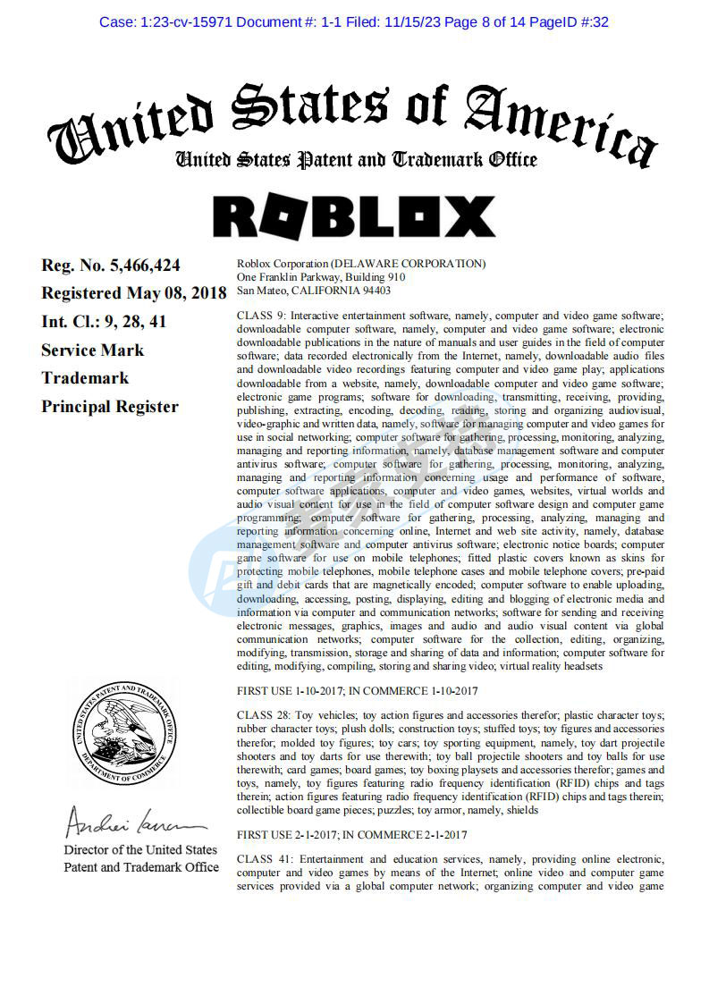 ROBLOX游戲熱門還不算，從HSP到keith新增的是版權，不減的是將維權進行到底的決心！