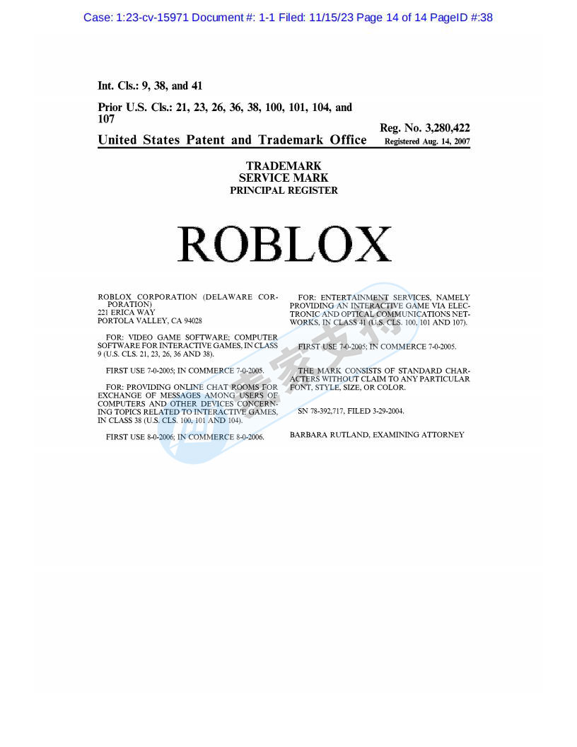 ROBLOX游戲熱門還不算，從HSP到keith新增的是版權，不減的是將維權進行到底的決心！