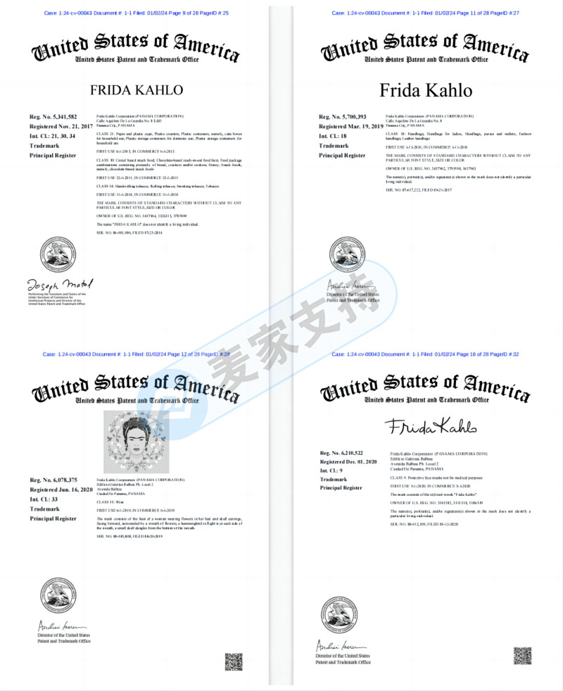 已立案！商標覆蓋16個大類！Frida Kahlo引領的時尚潮流經久不衰，侵權風險值直接拉滿