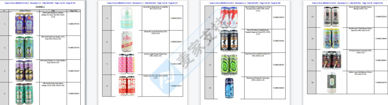 花花綠綠色彩艷麗的果酒飲料暗藏TRO風險！CraftShack114個版權，已發起跨境維權！