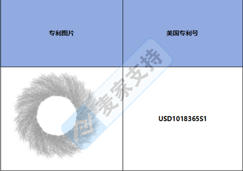 跨境侵權預警——這個常見的潘帕斯草花環，美國外觀專利已經下證！