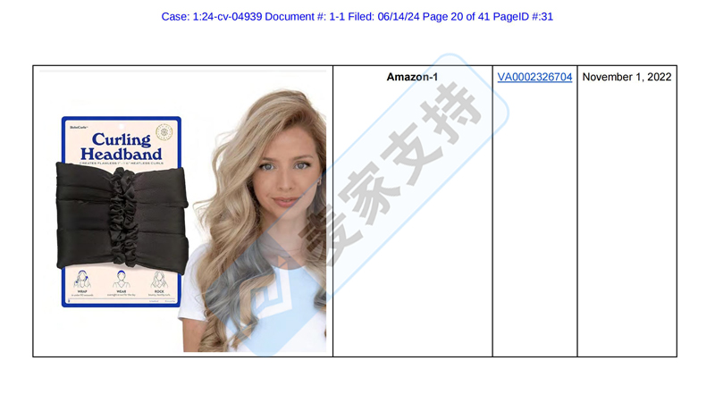 4-cv-04939，MGB律所代理Robecurls無熱卷發(fā)器強(qiáng)勢(shì)維權(quán)"