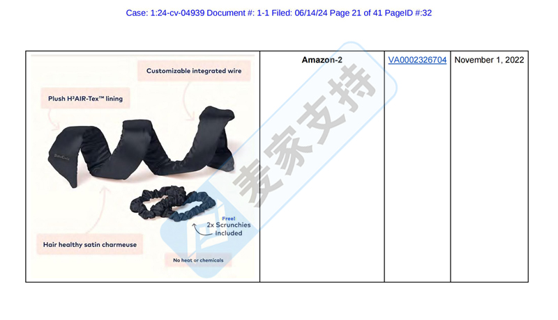 4-cv-04939，MGB律所代理Robecurls無熱卷發(fā)器強(qiáng)勢(shì)維權(quán)"