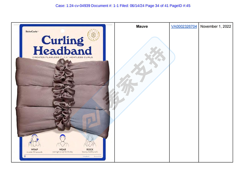 4-cv-04939，MGB律所代理Robecurls無熱卷發(fā)器強(qiáng)勢(shì)維權(quán)"
