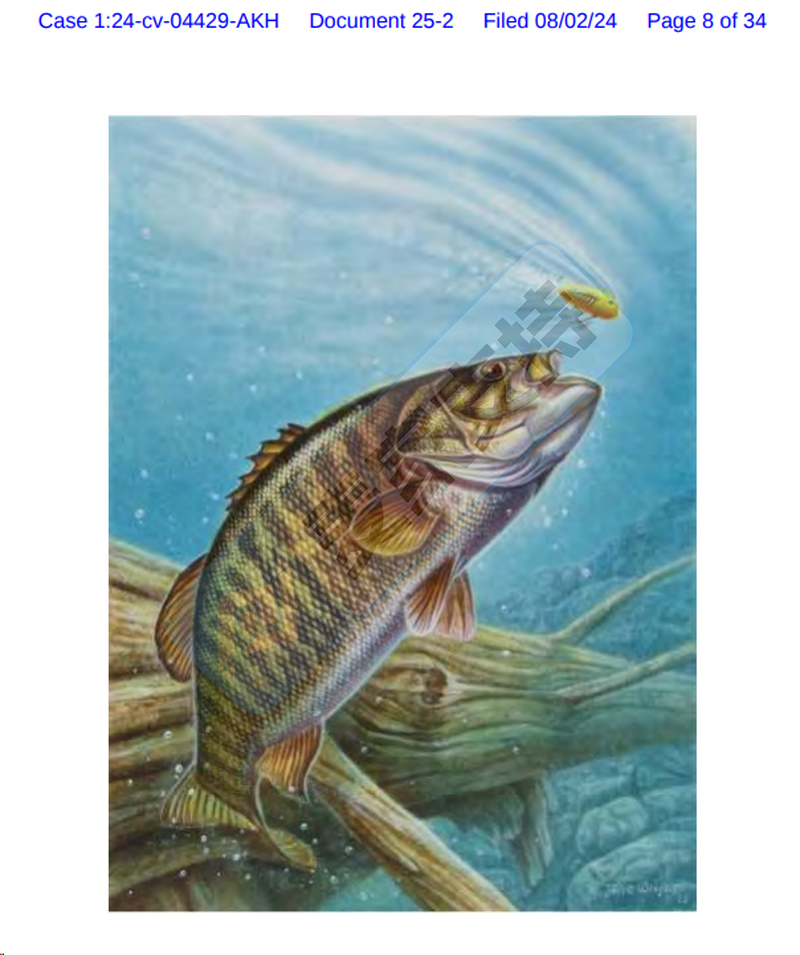 4-cv-04429，這17張魚版權(quán)再次維權(quán)，54家涉案店鋪已TRO被凍結(jié)！"