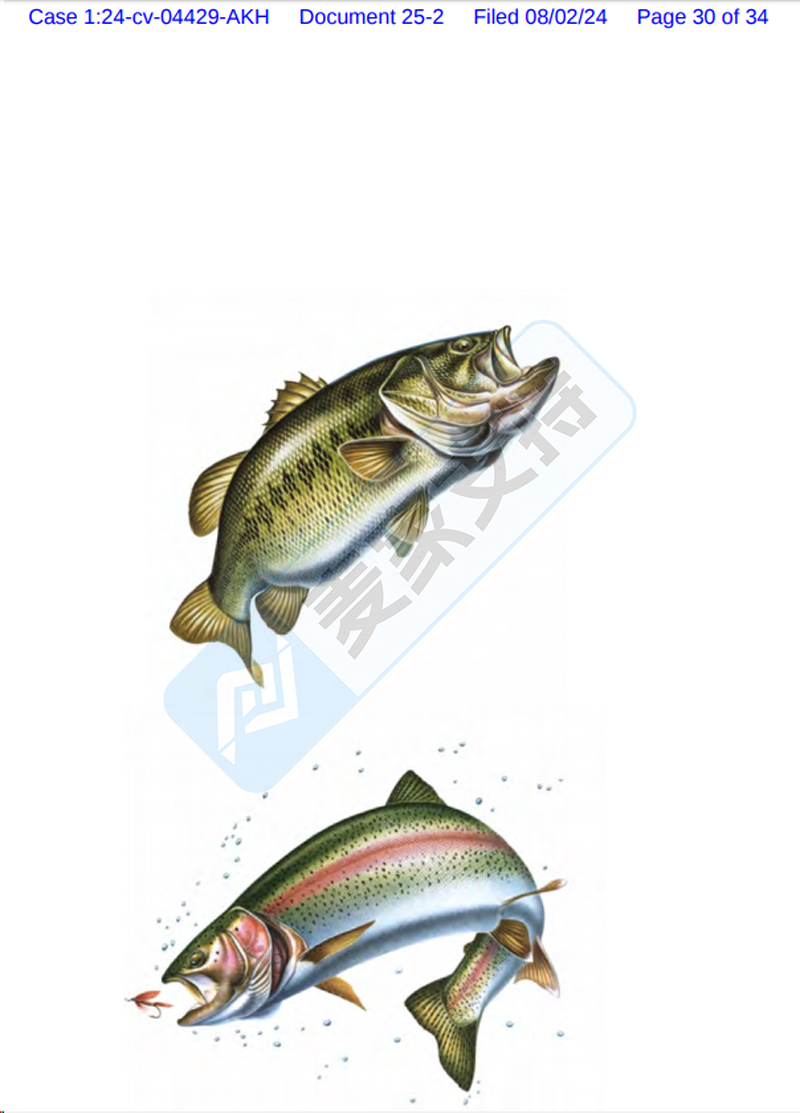 4-cv-04429，這17張魚版權(quán)再次維權(quán)，54家涉案店鋪已TRO被凍結(jié)！"