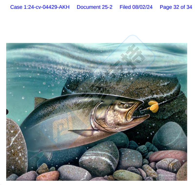 4-cv-04429，這17張魚版權(quán)再次維權(quán)，54家涉案店鋪已TRO被凍結(jié)！"